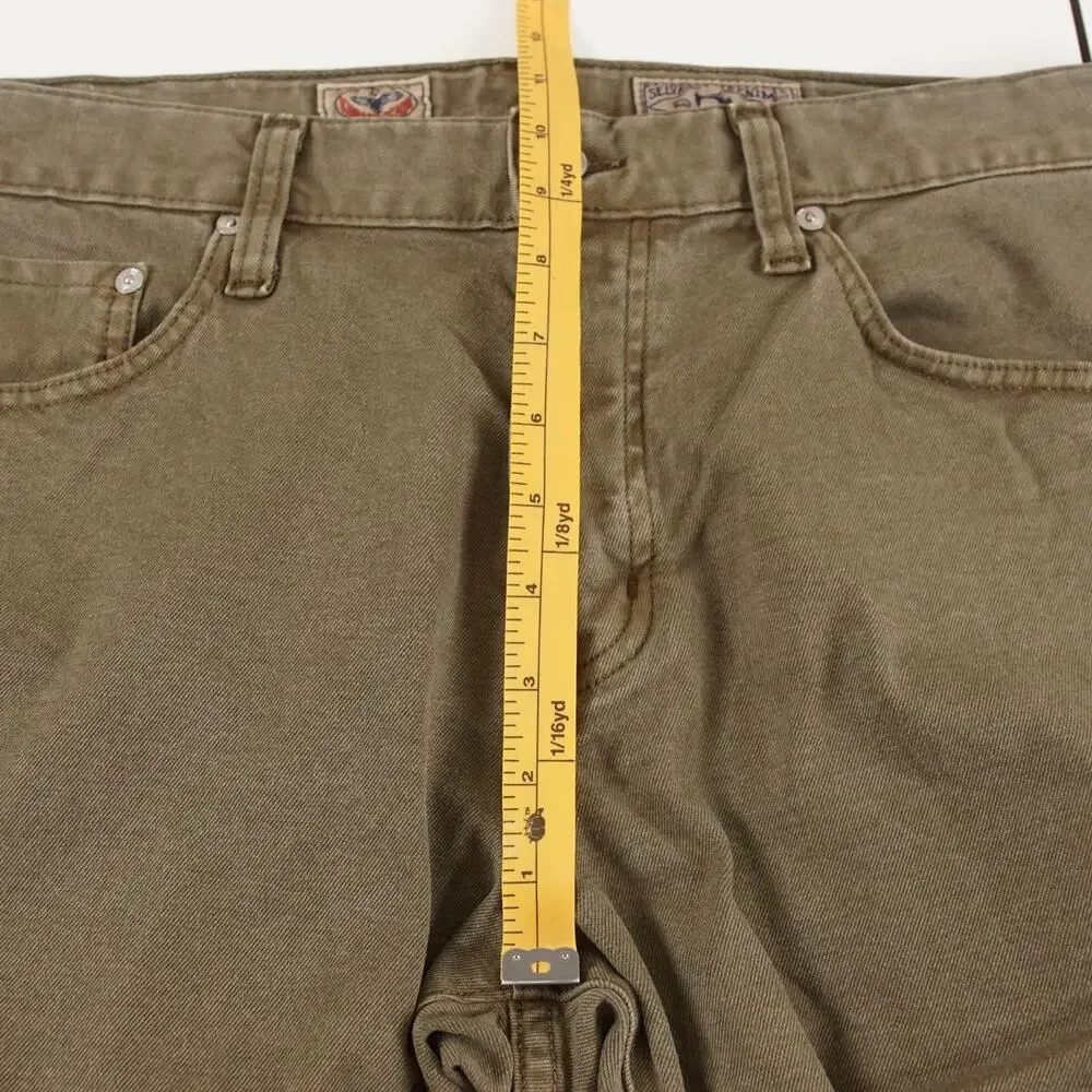 Adriano Goldschmied AG Kurabo Selvage Tellis Modern Slim Brown Jeans 32 x 34